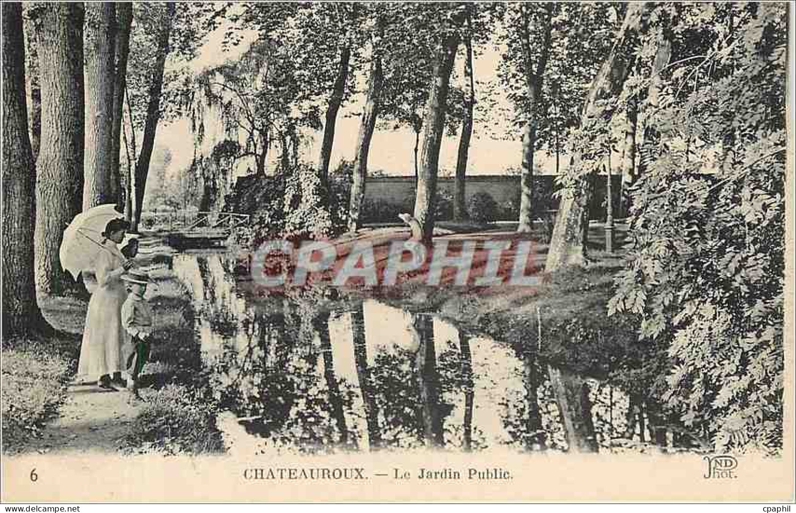 CPA Chateauroux Le Jardin Public