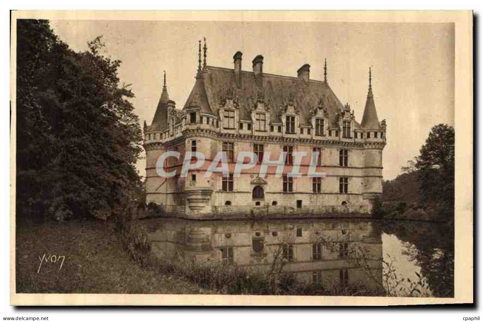 CPA Chateaux de la Loire Chateau d'Azay le Rideau