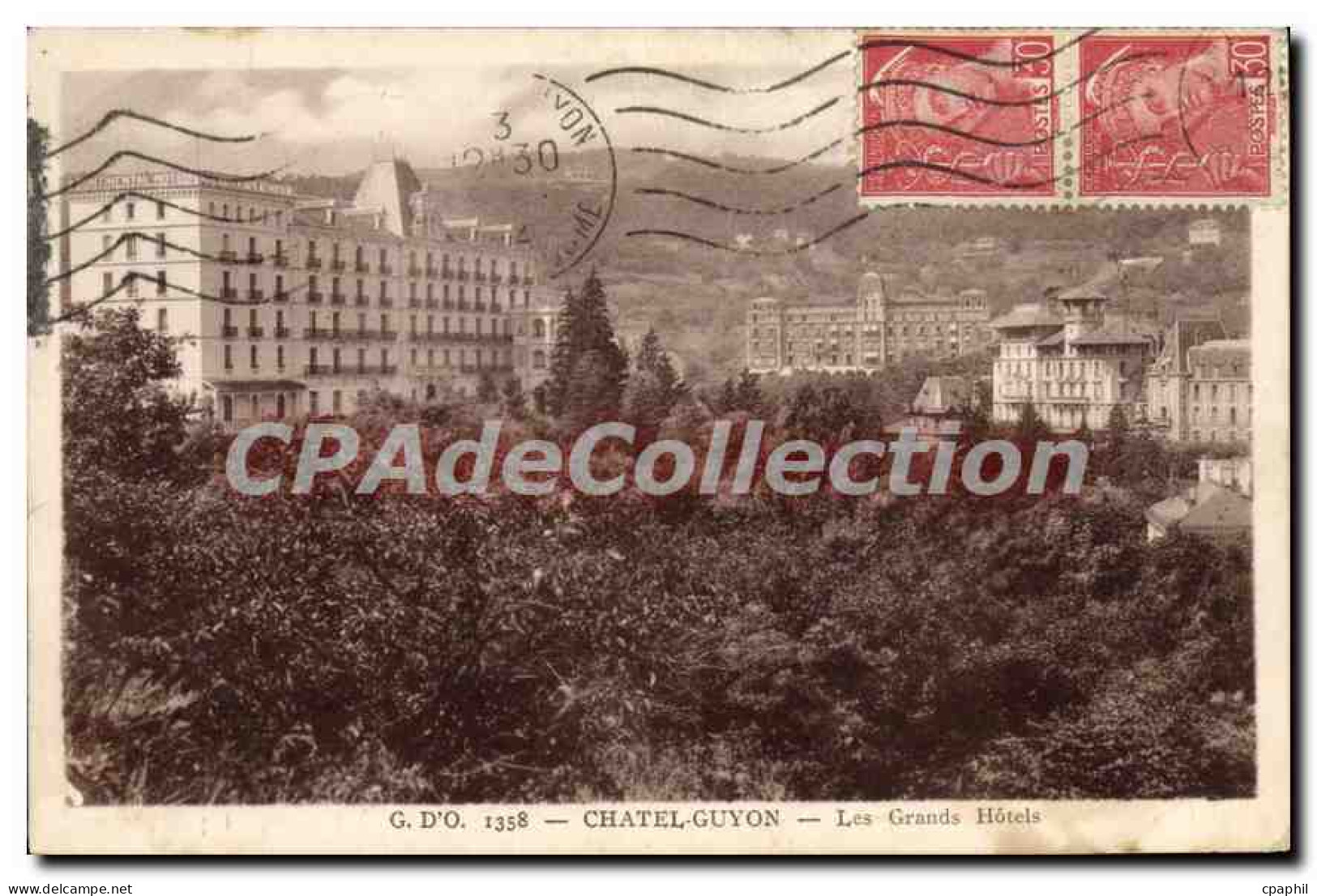 CPA Chatel Guyon les Grands hotels