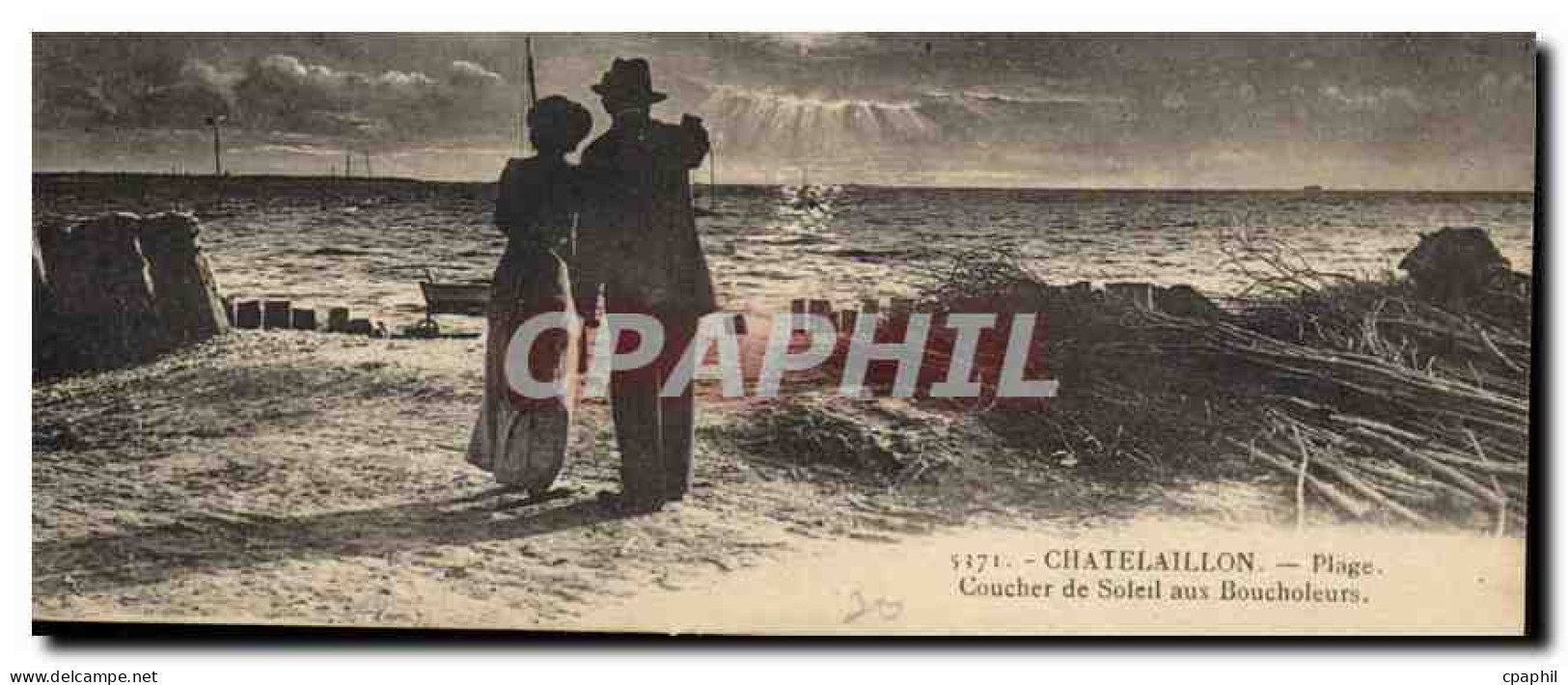 CPA Chatelaillon Plage Coucher de Soleil aux Boucholeurs