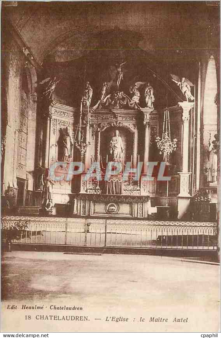 CPA Chatelaudren L'Eglise Le Maitre Autel