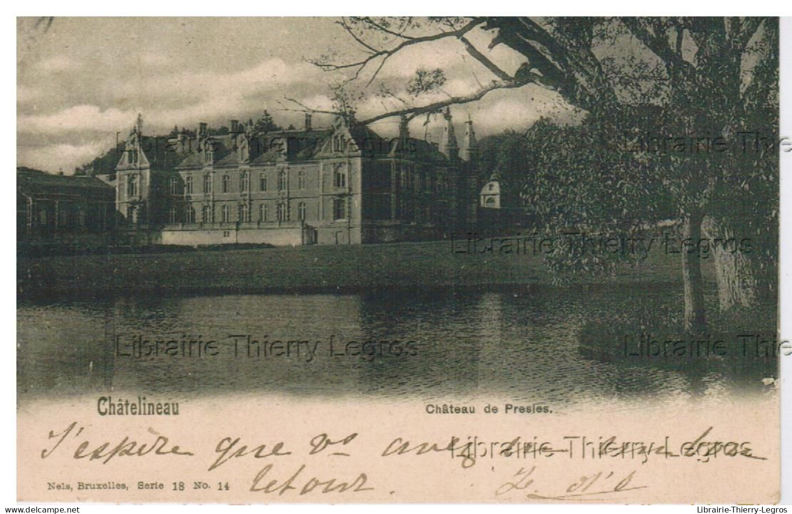 CPA  Châtelineau  Château de Presles        Aiseau-Presles