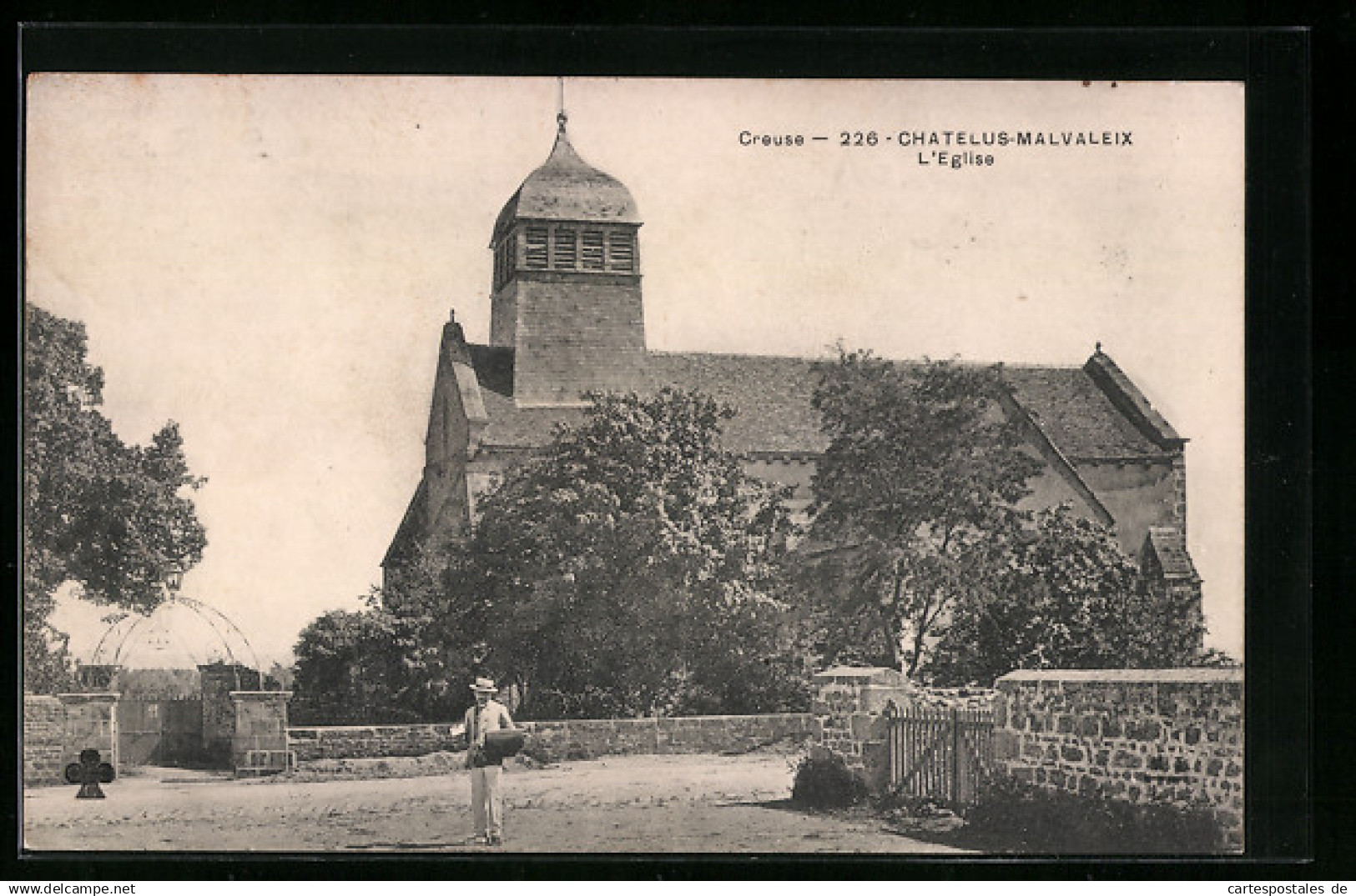 CPA Chatelus-Malvaleix, L`Eglise