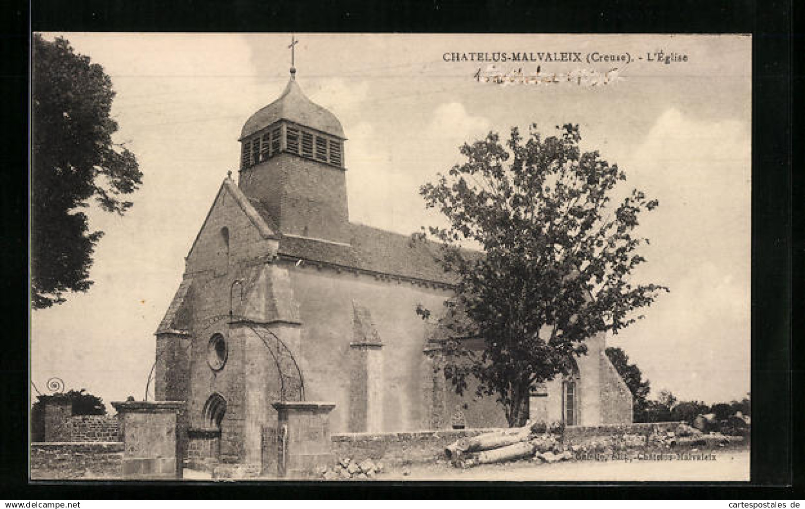 CPA Chatelus-Malvaleix, L`Eglise