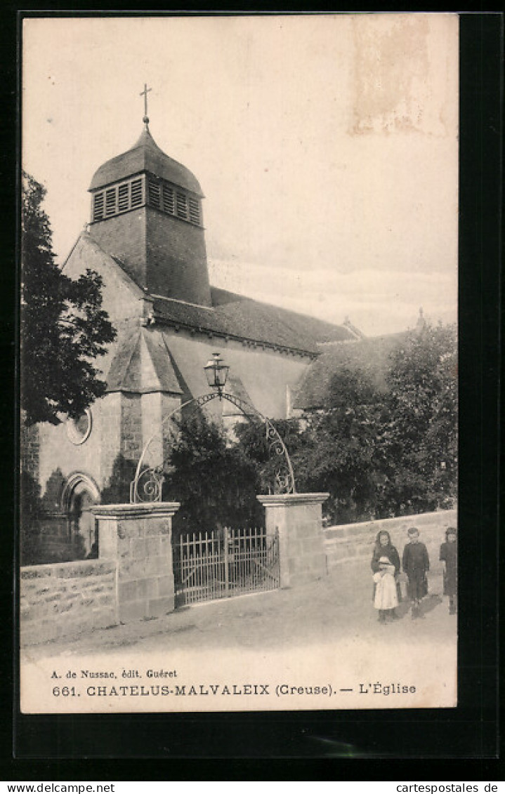 CPA Chatelus-Malvaleix, L`Église