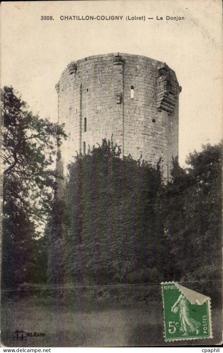 CPA Chatillon Coligny Le donjon