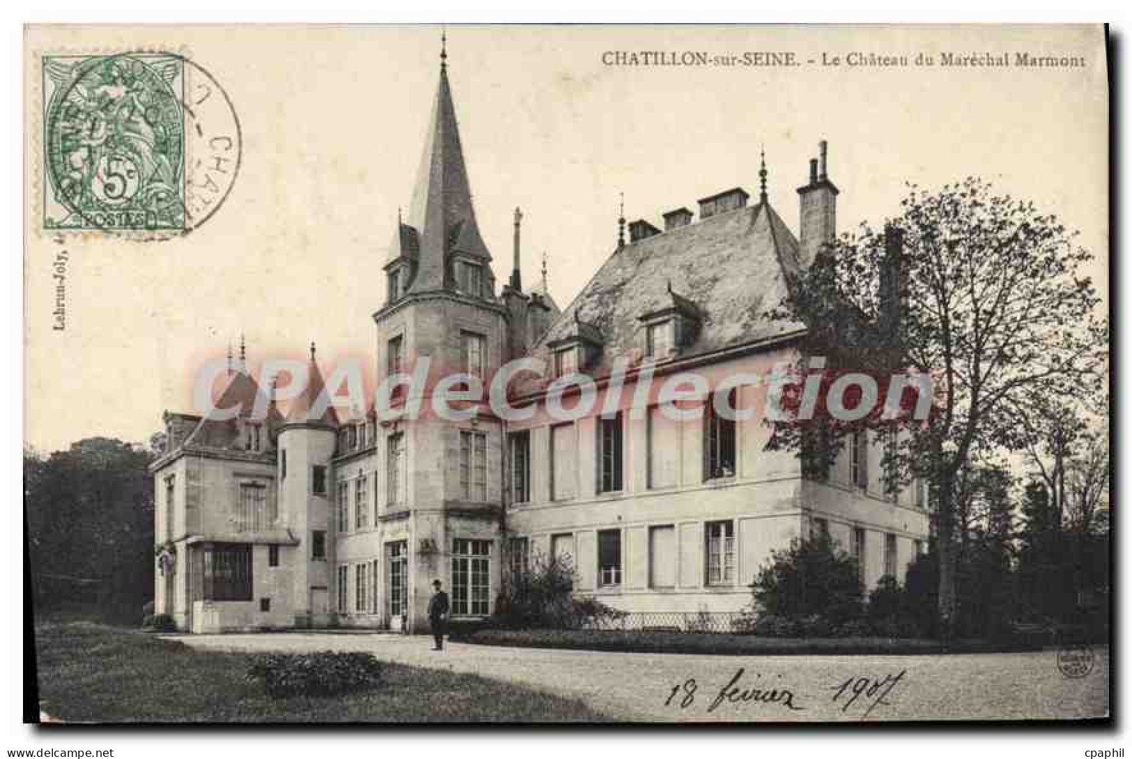 CPA CHATILLON-sur-SEINE château du Maréchal Marmont