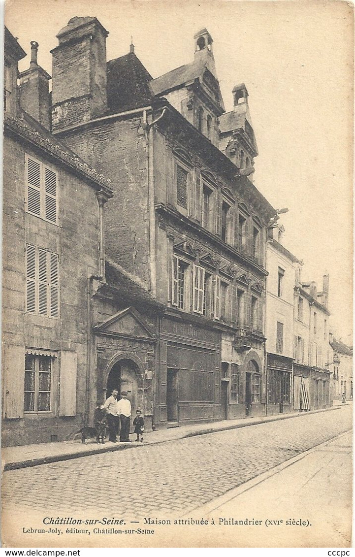 CPA Chatillon-sur-Seine Maison attribuée à Philandrier