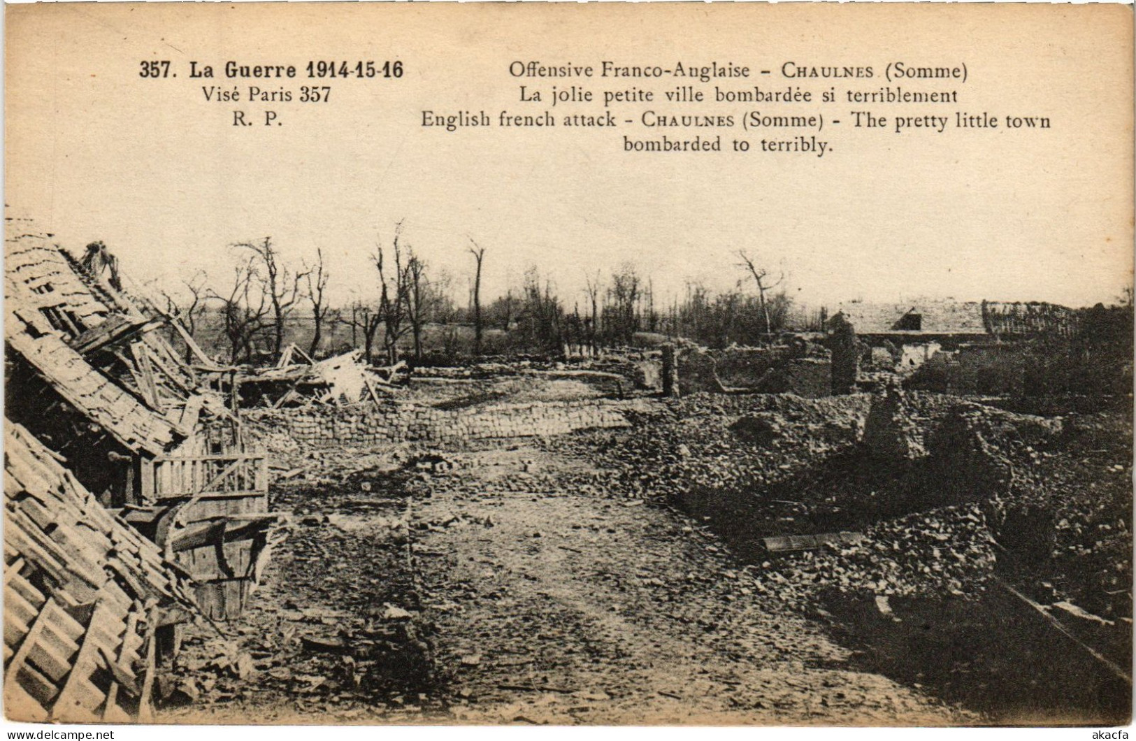 CPA Chaulnes Jolie petite village (1498846)