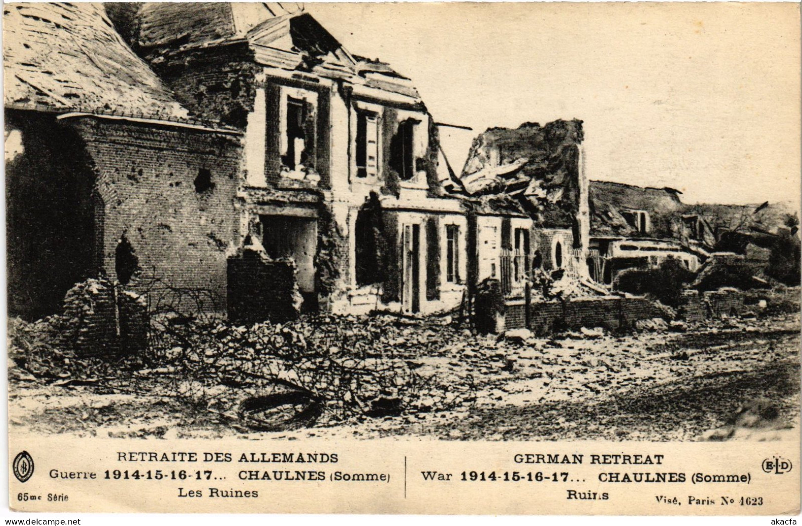 CPA Chaulnes les ruines (1498853)