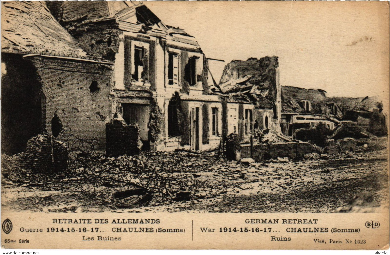 CPA Chaulnes les ruines (1503247)