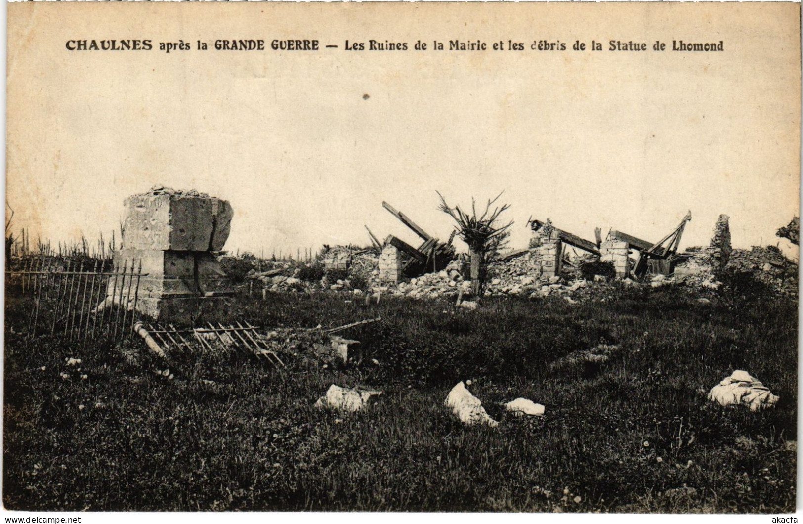 CPA Chaulnes les ruines de la Mairie (1498849)