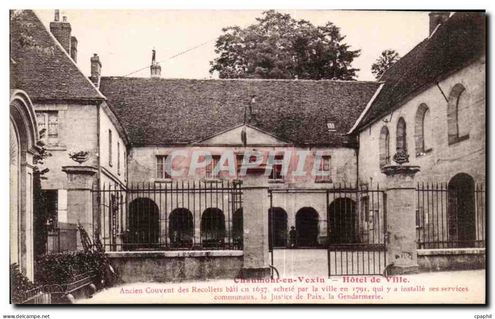 CPA Chaumont En Vexin Hotel de Ville