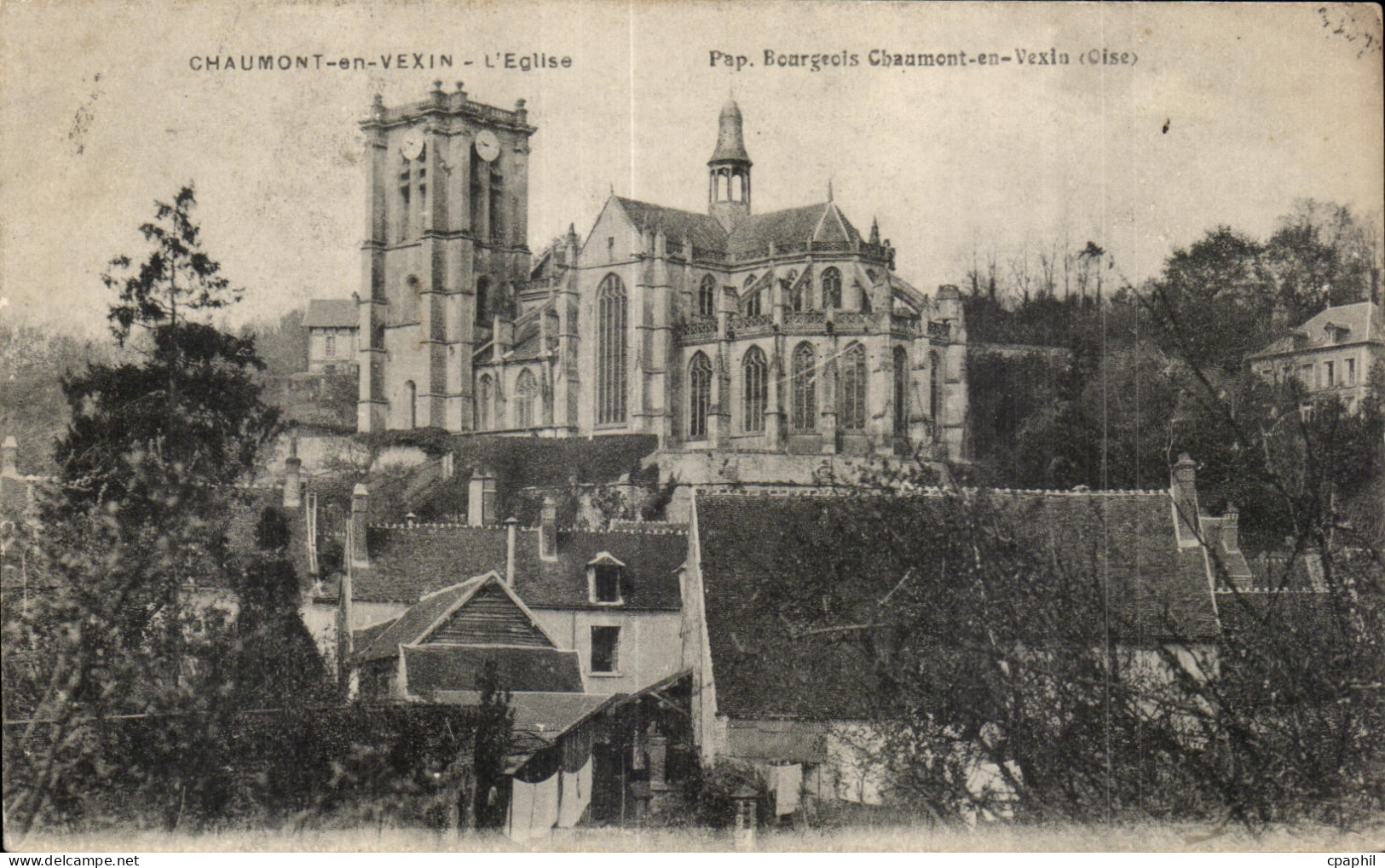 CPA Chaumont en Vexin L Eglise