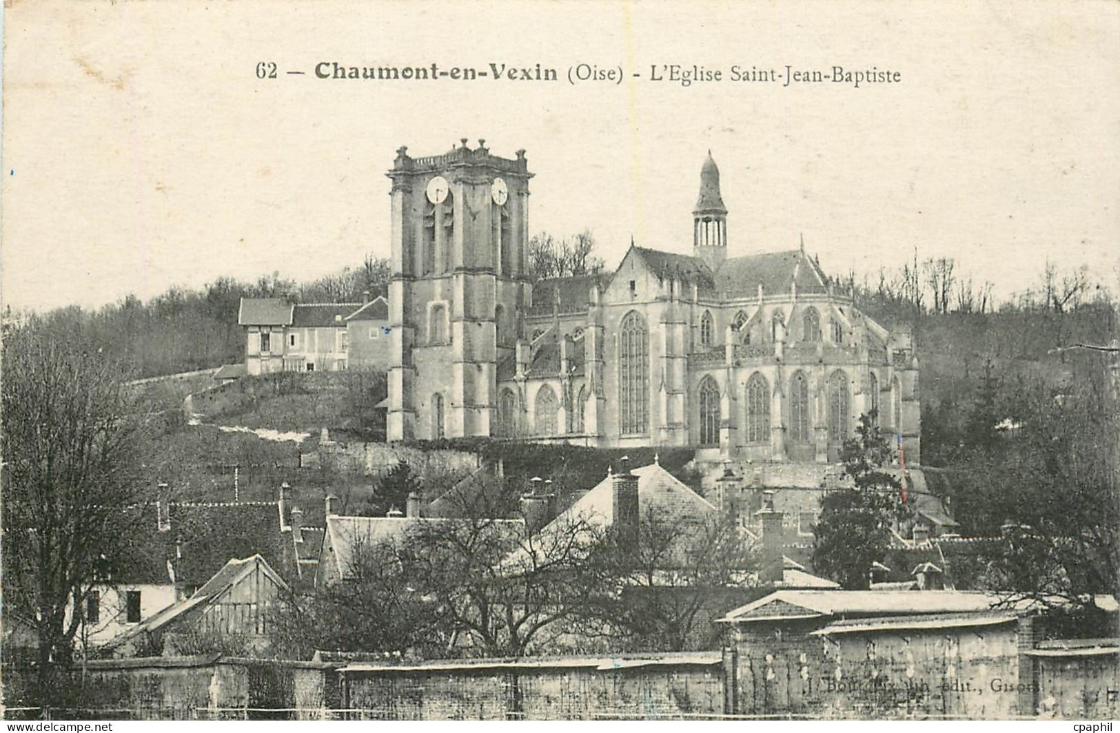 CPA Chaumont en Vexin Oise L'Eglise Saint Jean Baptiste