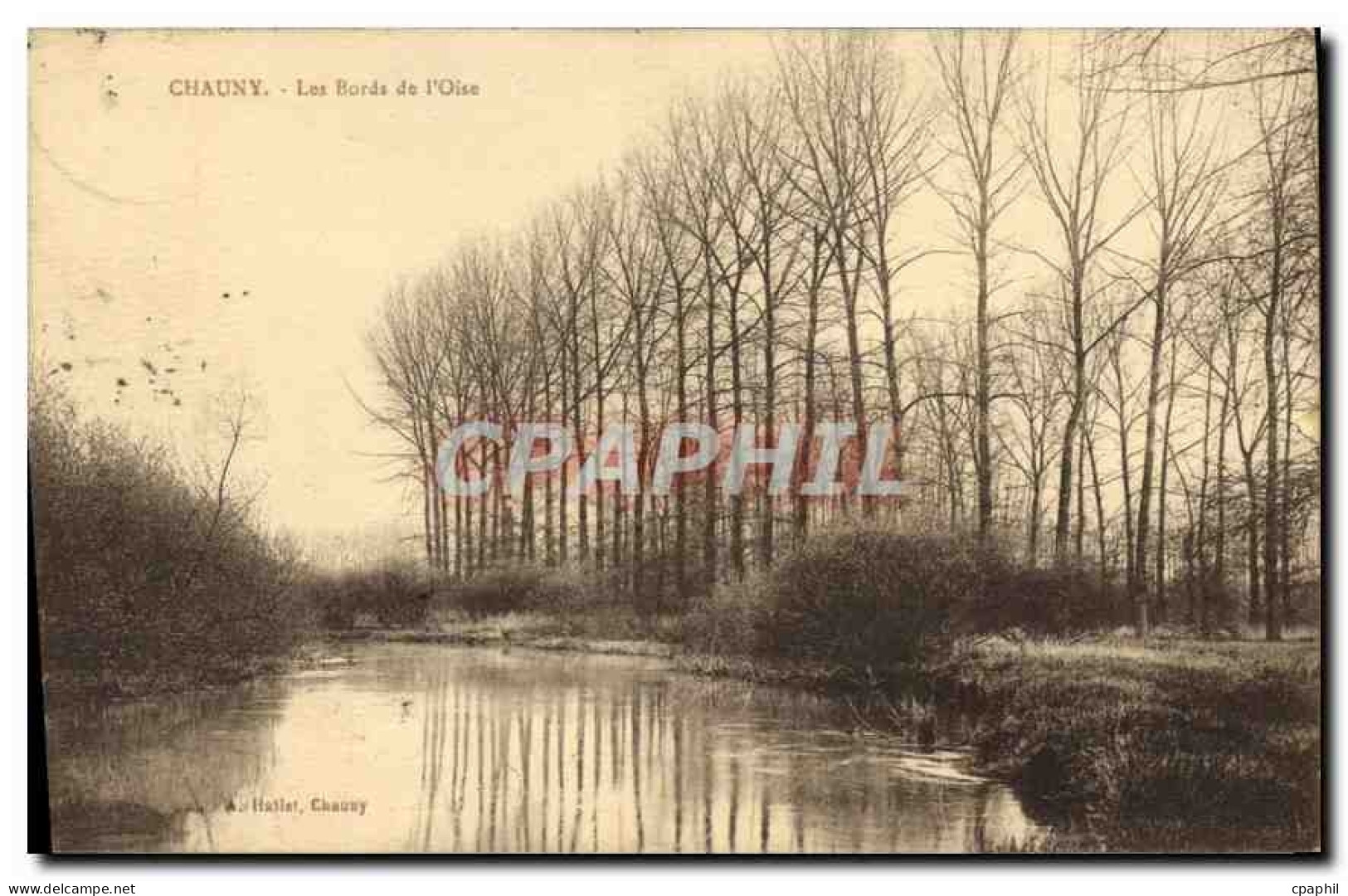 CPA Chauny Les Bords de l'Oise