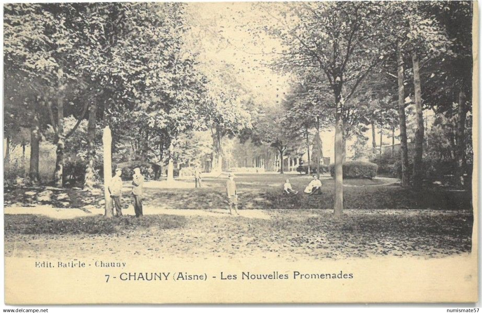 CPA CHAUNY - Les Nouvelles Promenades - Ed. Baticle , Chauny n°7 - Année 1931