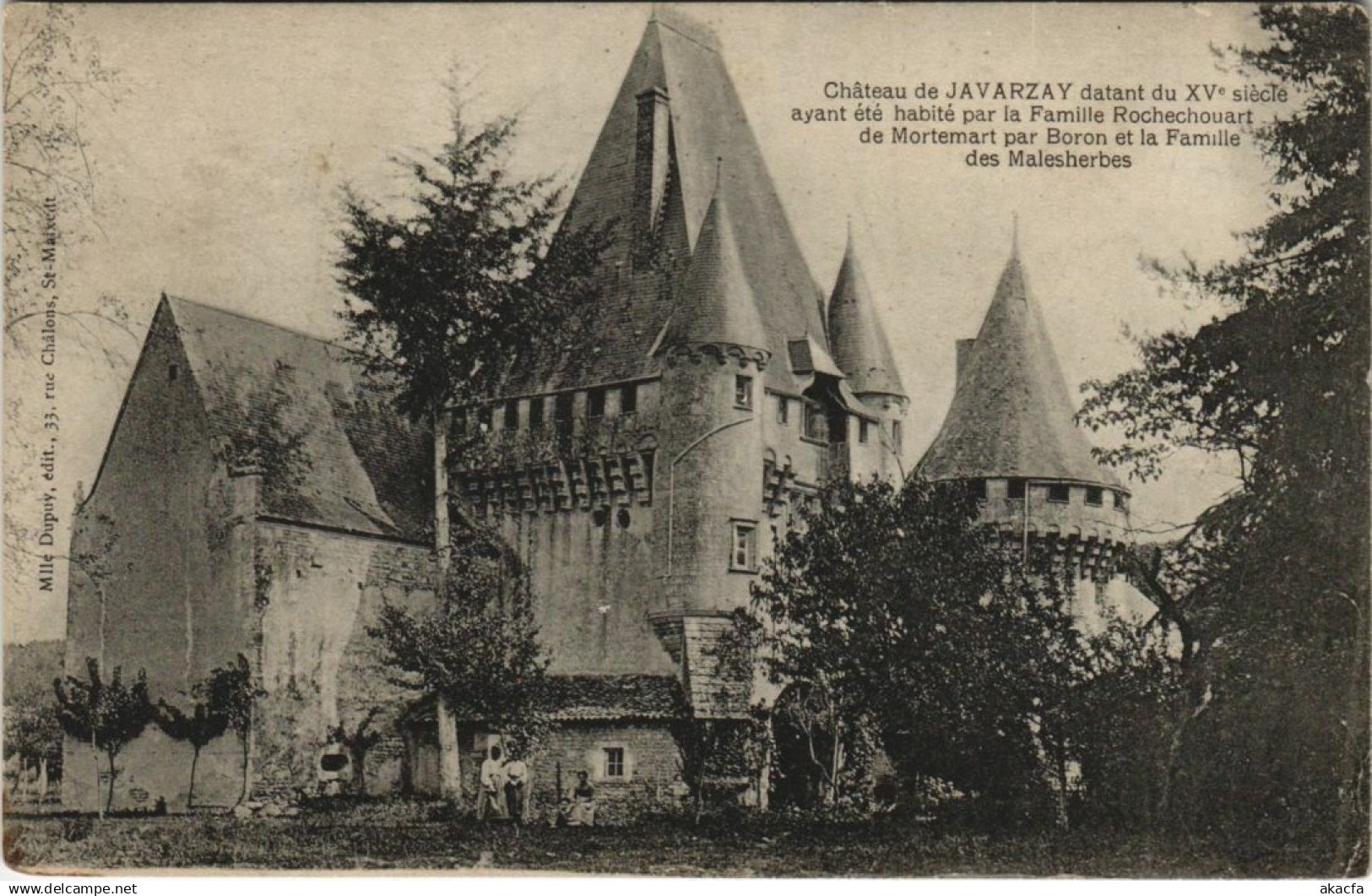 CPA CHEF-BOUTONNE JAVARZAY - Chateau de Javarzay (1140826)