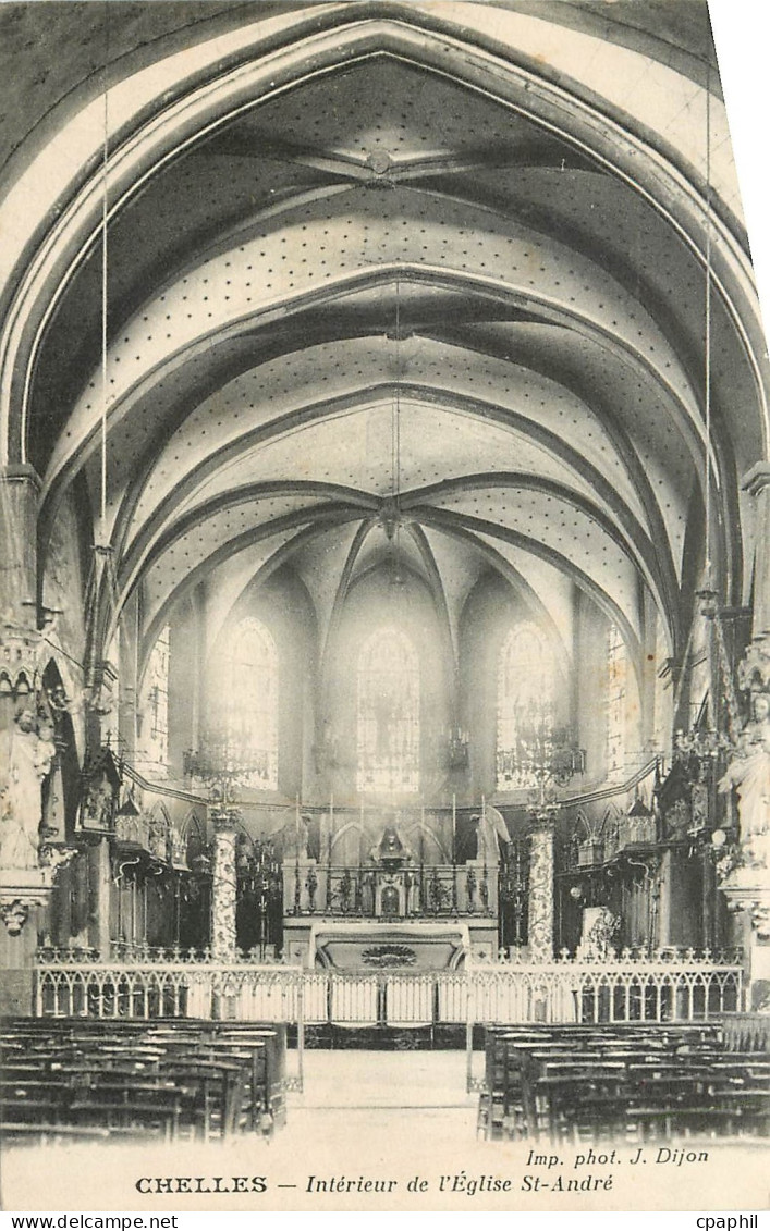 CPA Chelles Interieur de l'eglise St Andre