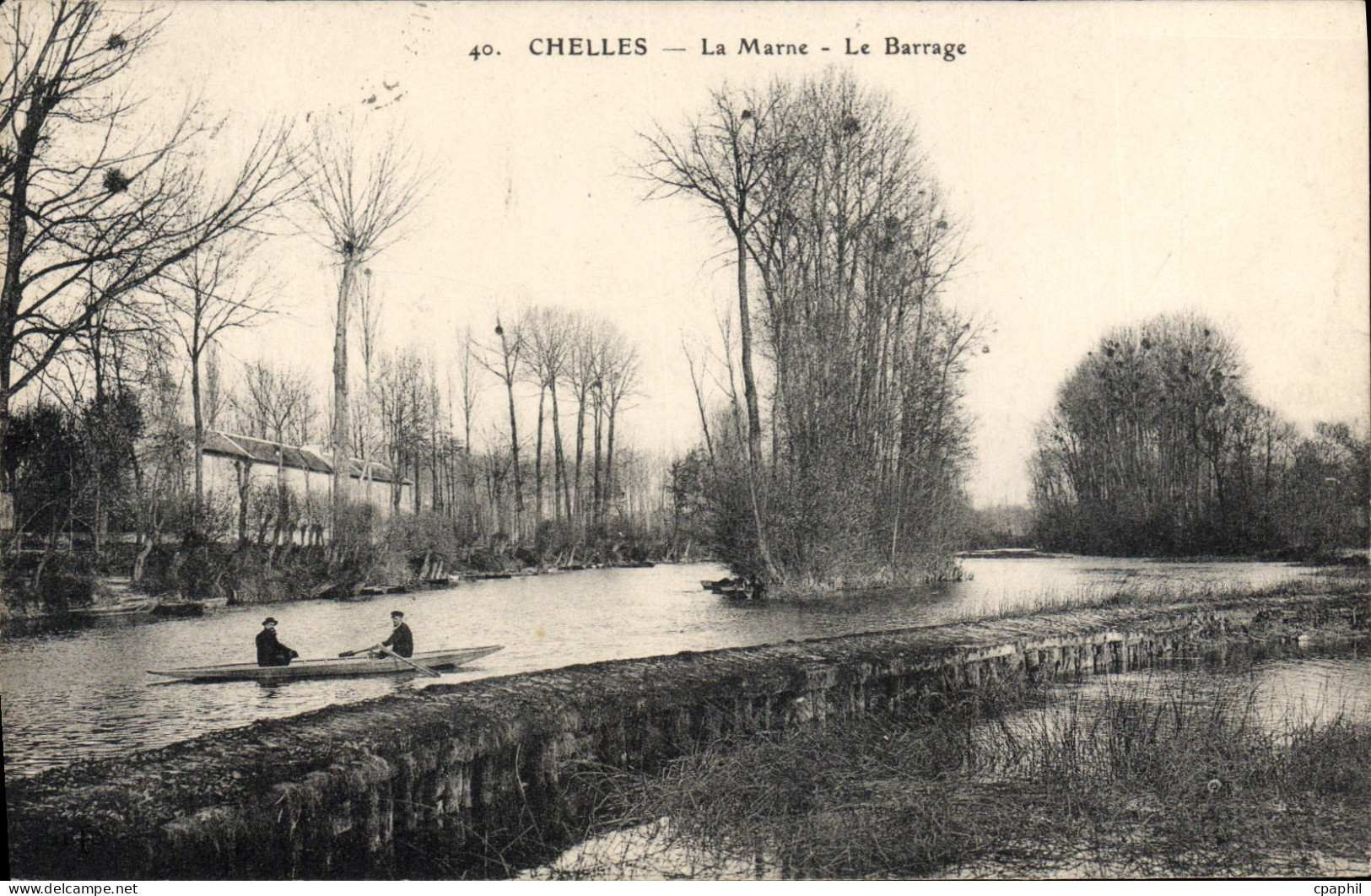 CPA Chelles La Marne Le Barrage