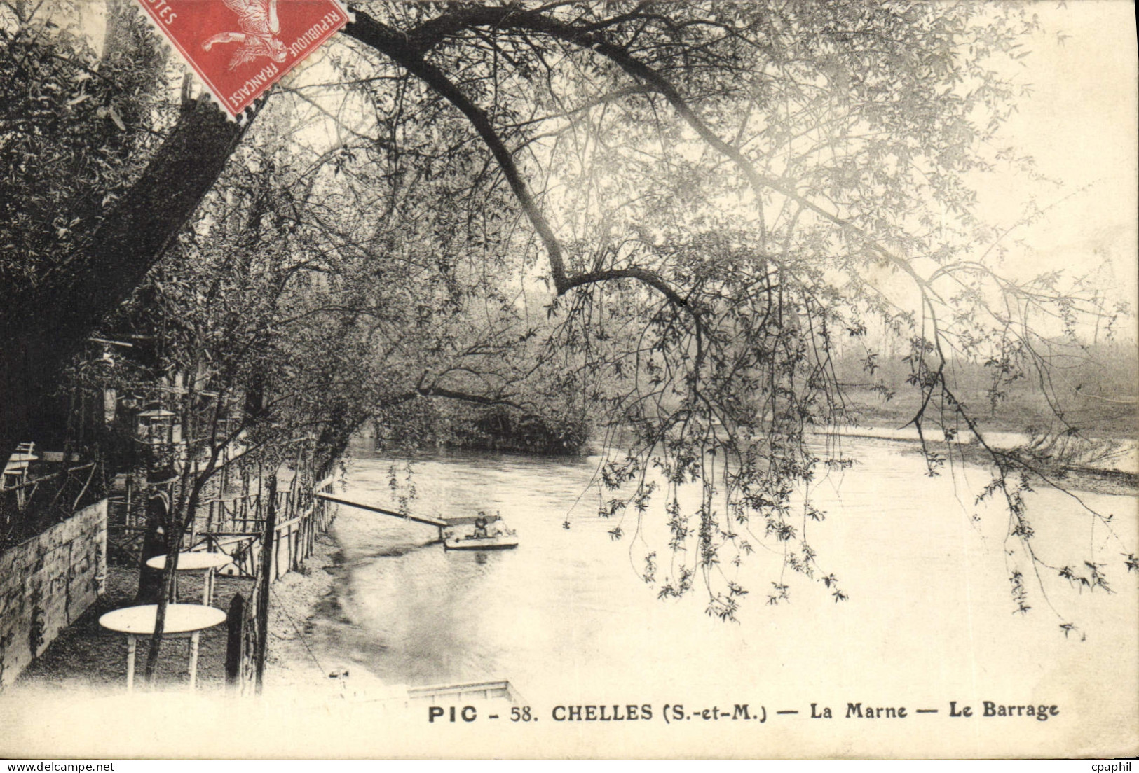 CPA Chelles La Marne Le Barrage