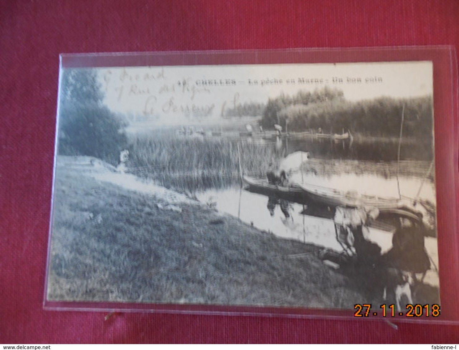 CPA - Chelles - La pêche en Marne - Un bon coin