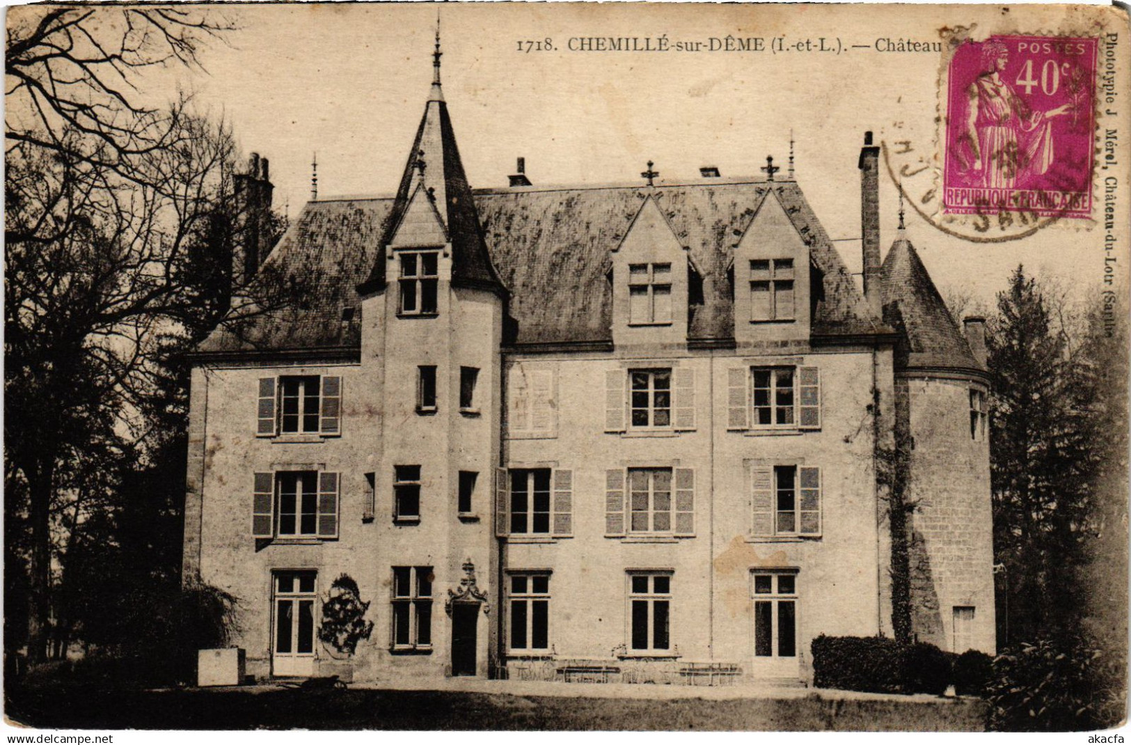 CPA Chemille Chateau (1443144)