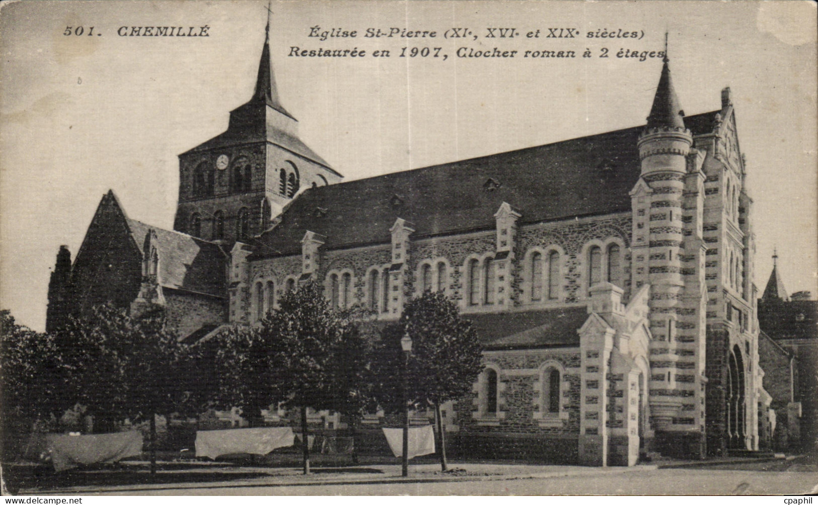 CPA Chemille Eglise st Pierre