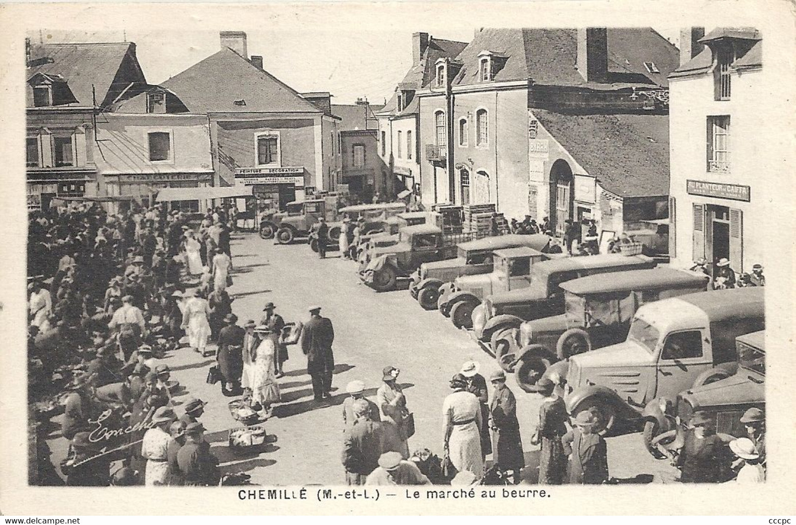 CPA Chemille Le Marché au beurre