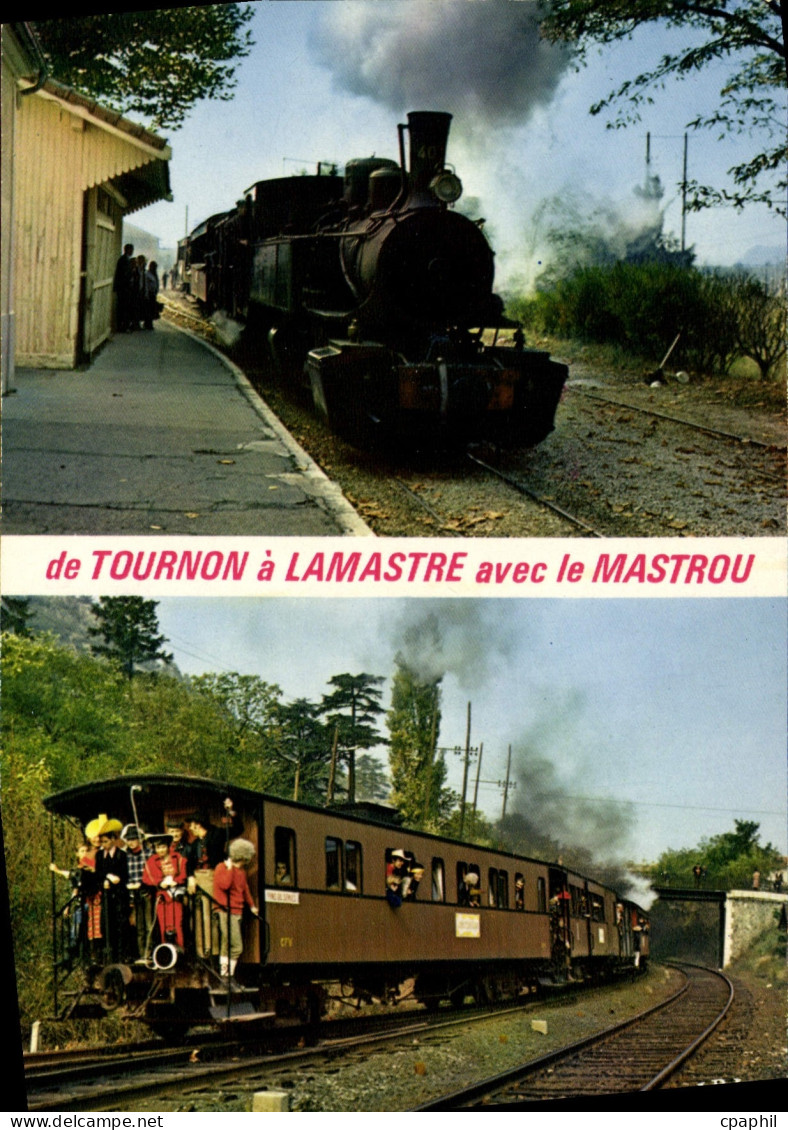 CPA Chemin de Fer du Vivarais Ligne Tournon Lamastre Ardeche France