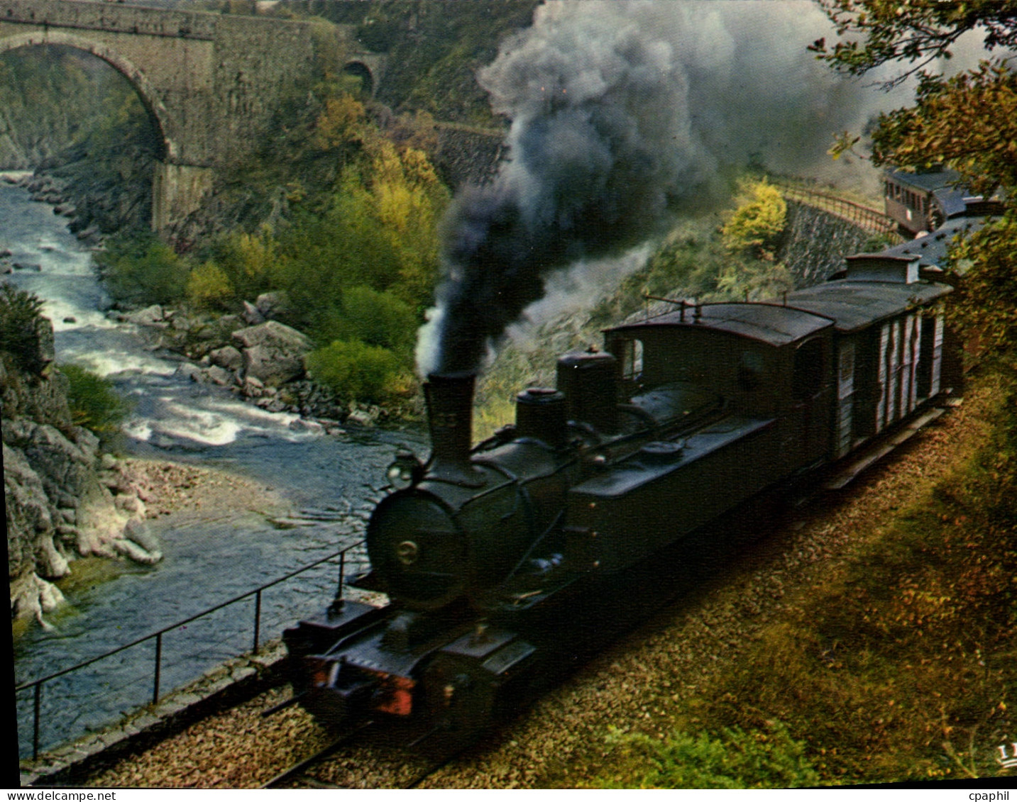 CPA Chemin de Fer du Vivarais Ligne Tournon Lamastre Ardeche France