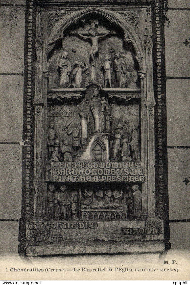 CPA Chenerailles Le Bas Relief De I'Eglise