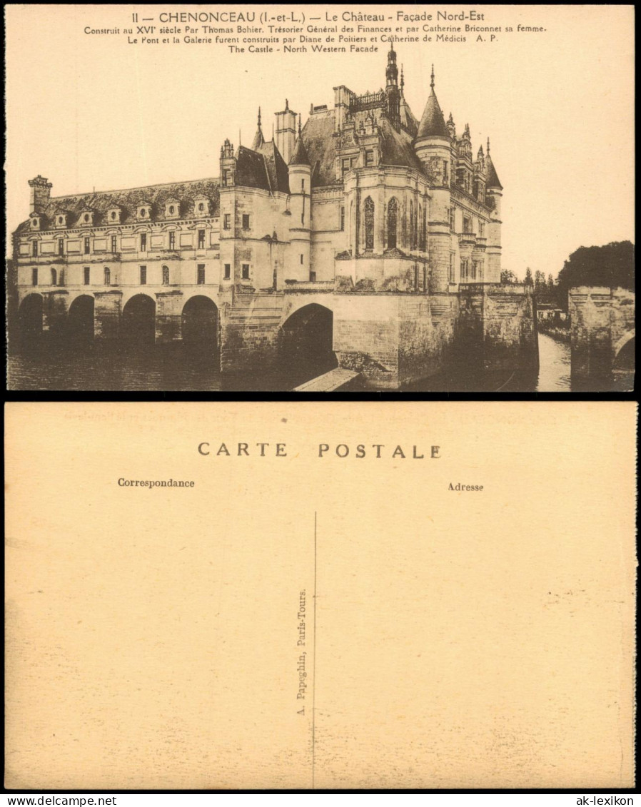 CPA Chenonceaux Schloss Château de Chenonceaux 1910