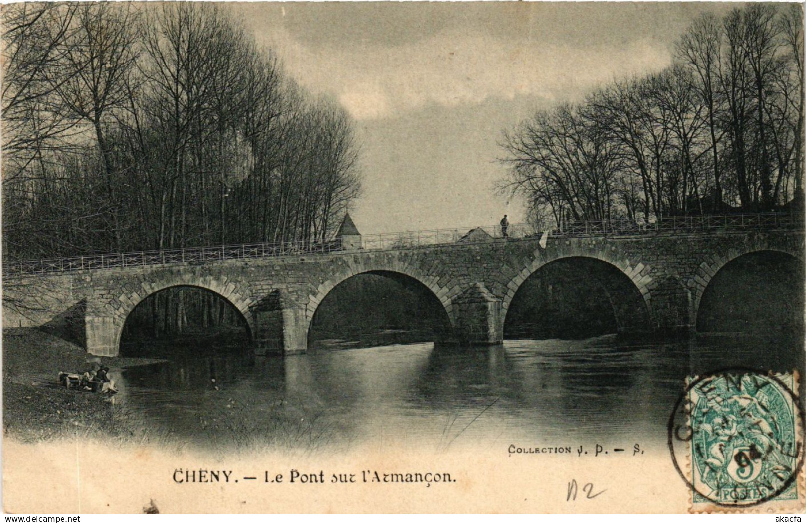 CPA CHENY - Le Pont sur l'ARMANCON (658901)