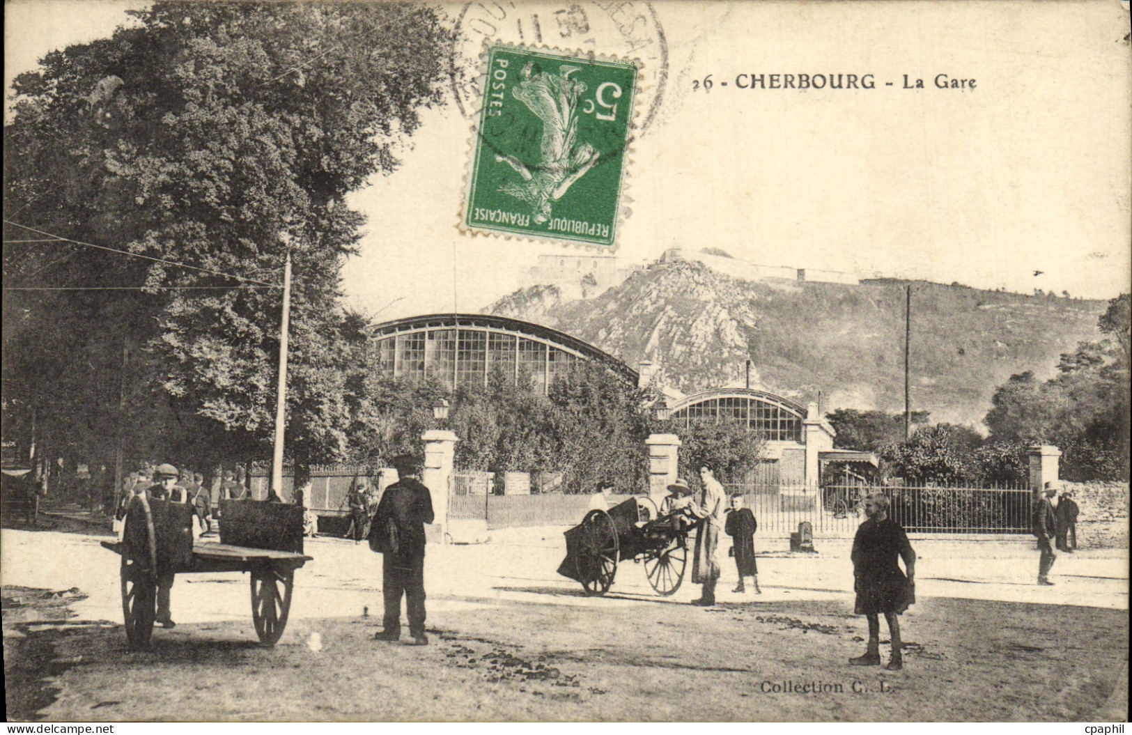 CPA Cherbourg La Gare