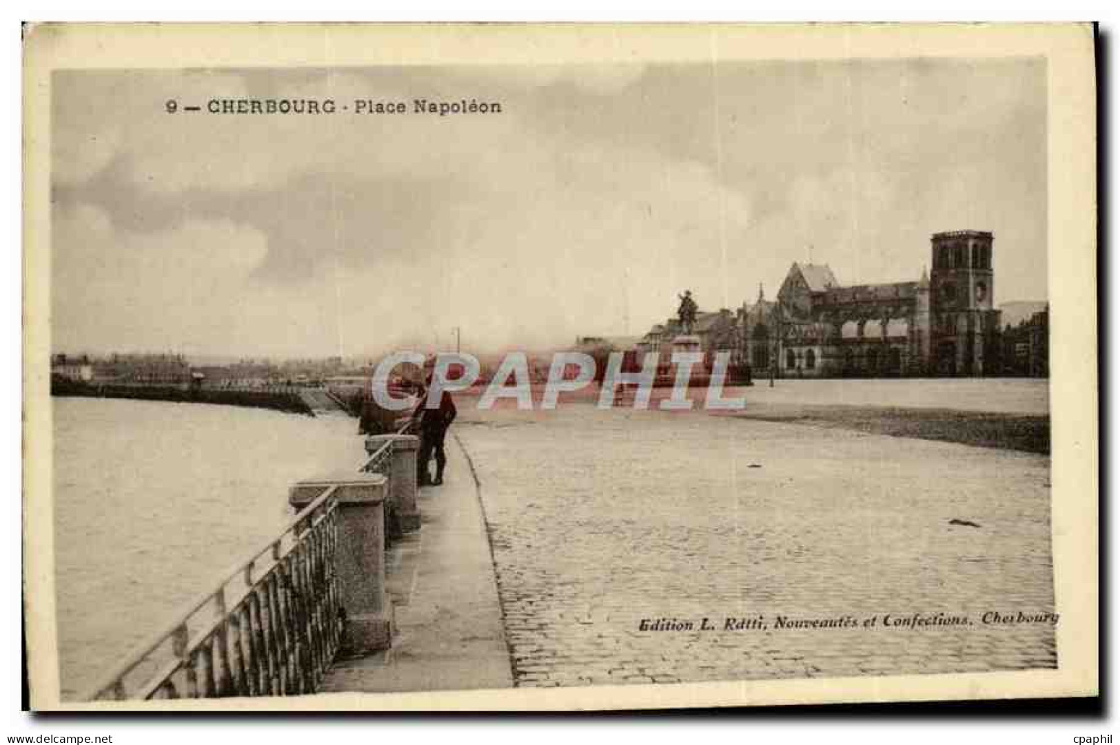 CPA Cherbourg Place Napoieon