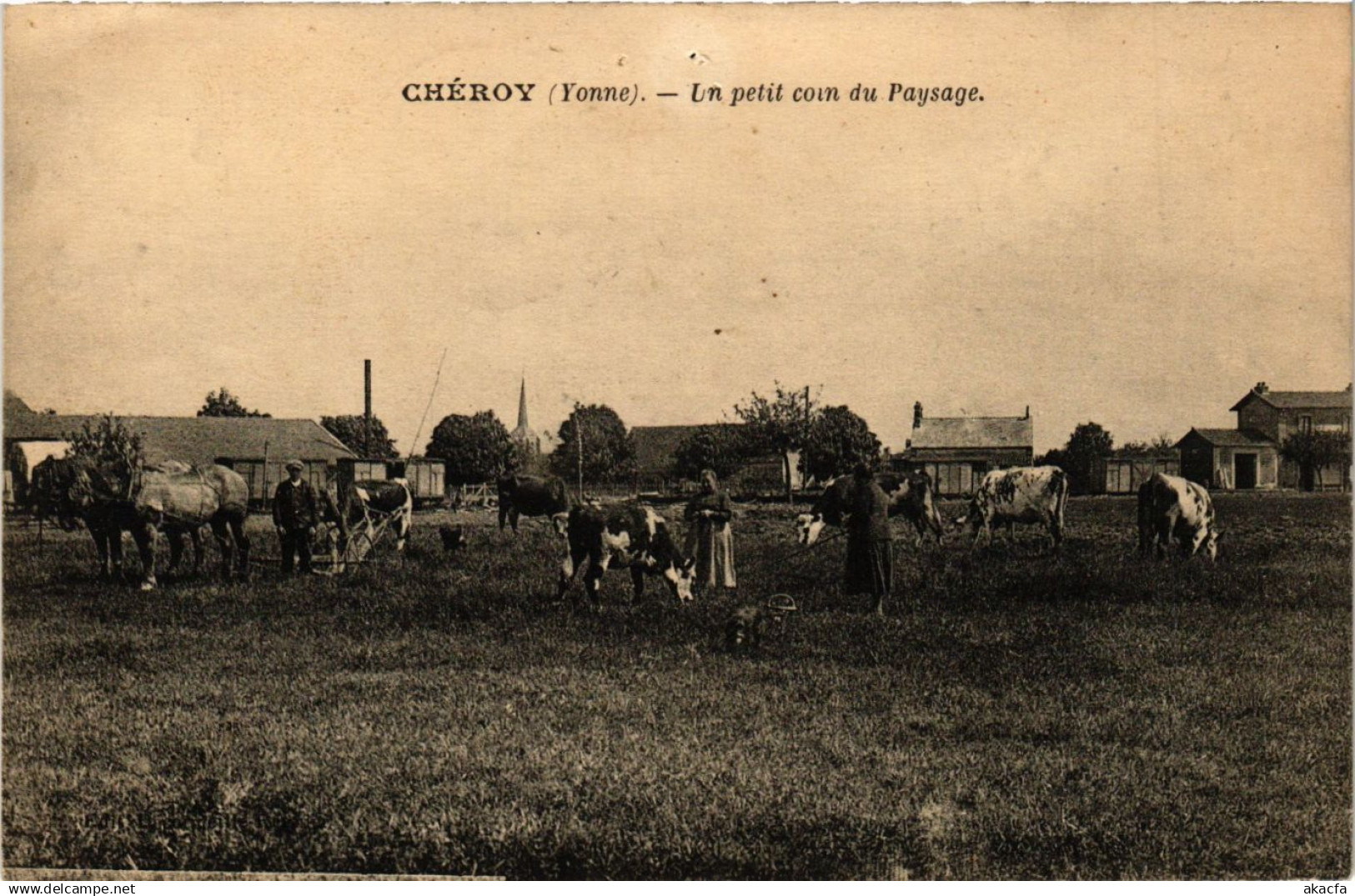CPA CHEROY - Un petit coin du Paysage (357697)