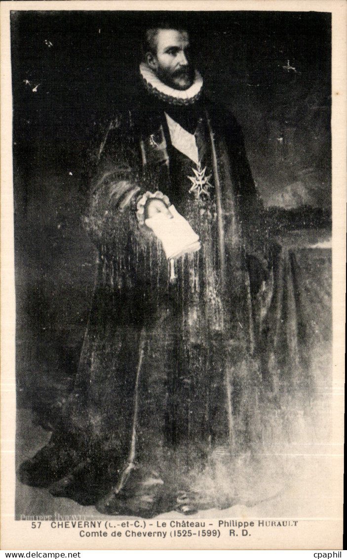 CPA Cheverny L et C Le Chateau Philippe Hurault Comte de Cheverny