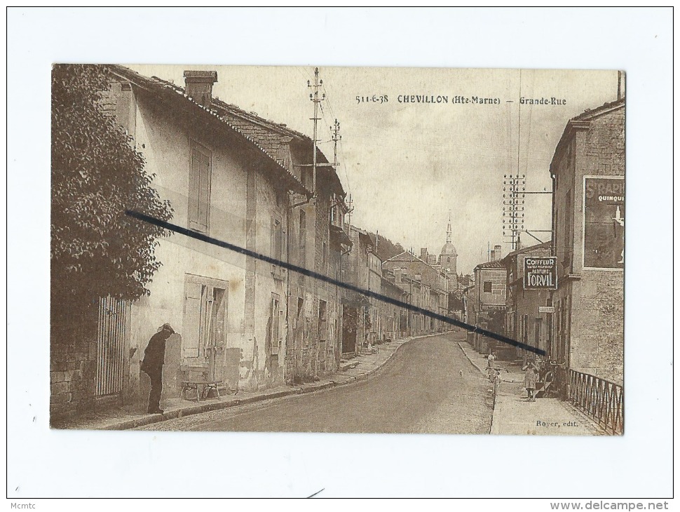 CPA -  Chevillon - Grande Rue -  (Coiffeur, Parfum Forvil )