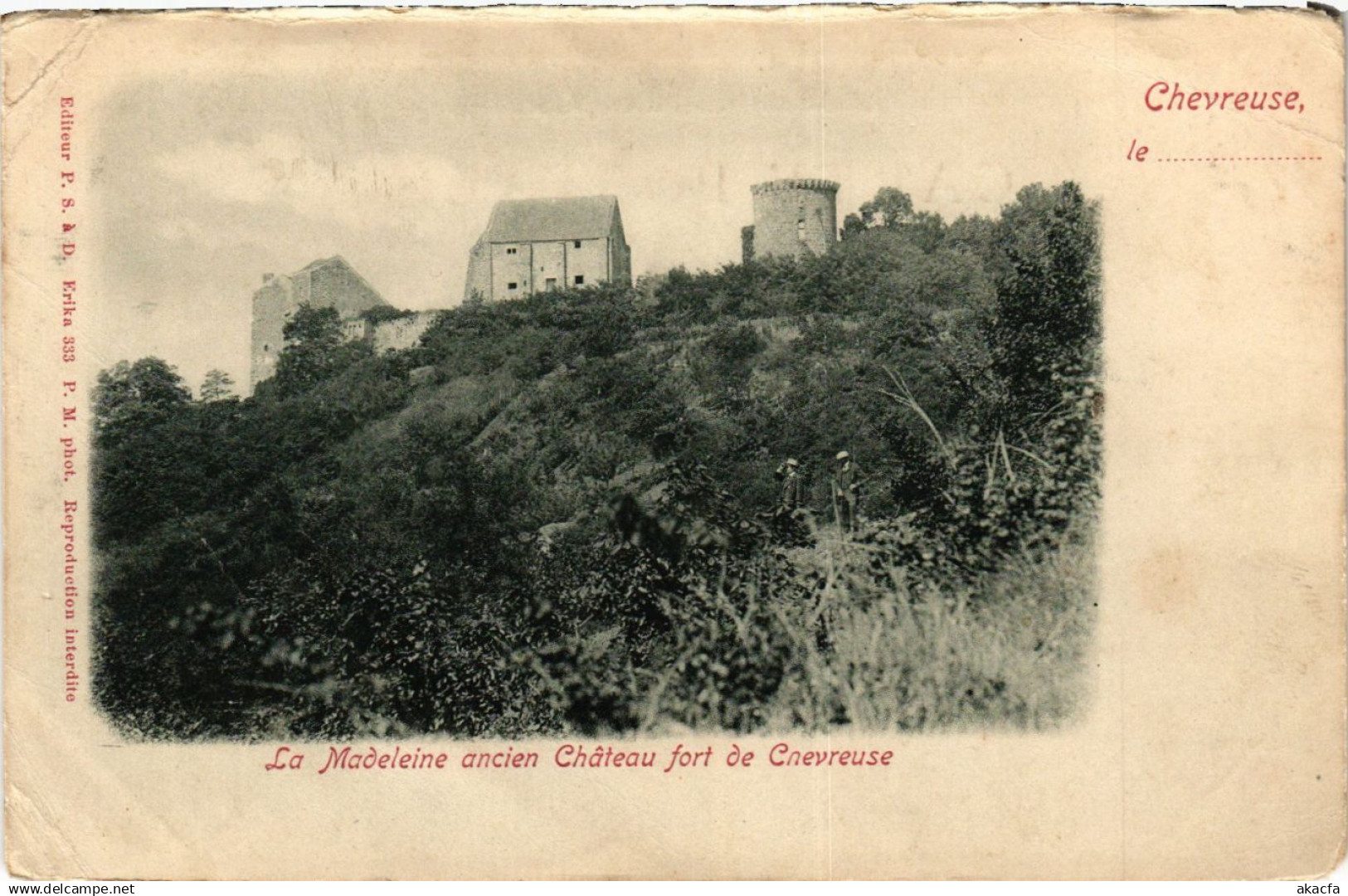 CPA CHEVREUSE la Madeleine ancien Chateau fort de CHEVREUSE (353039)