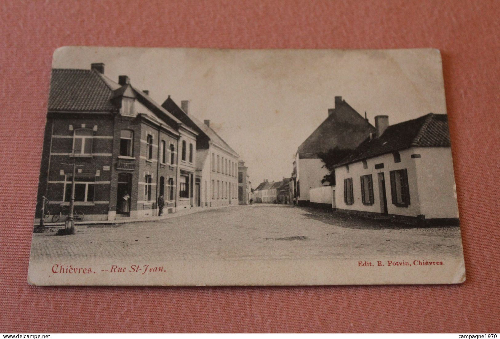 CPA - CHIEVRES ( BRUGELETTE ATH ) - RUE SAINT JEAN ( ATTENTION ETAT )