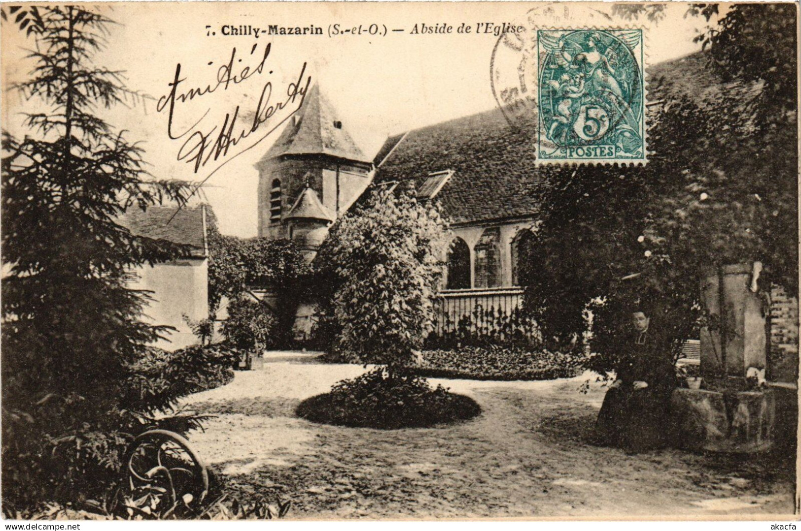 CPA Chilly-Mazarin Abside de l'Eglise FRANCE (1372166)