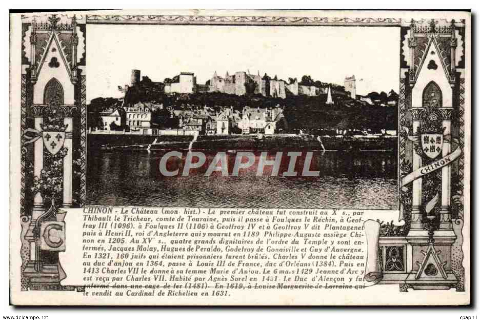 CPA Chinon Le Chateau