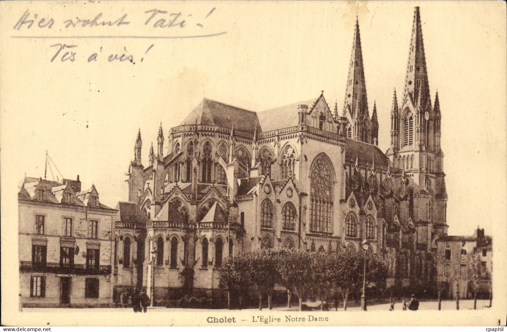 CPA Cholet l'Eglise Notre Dame