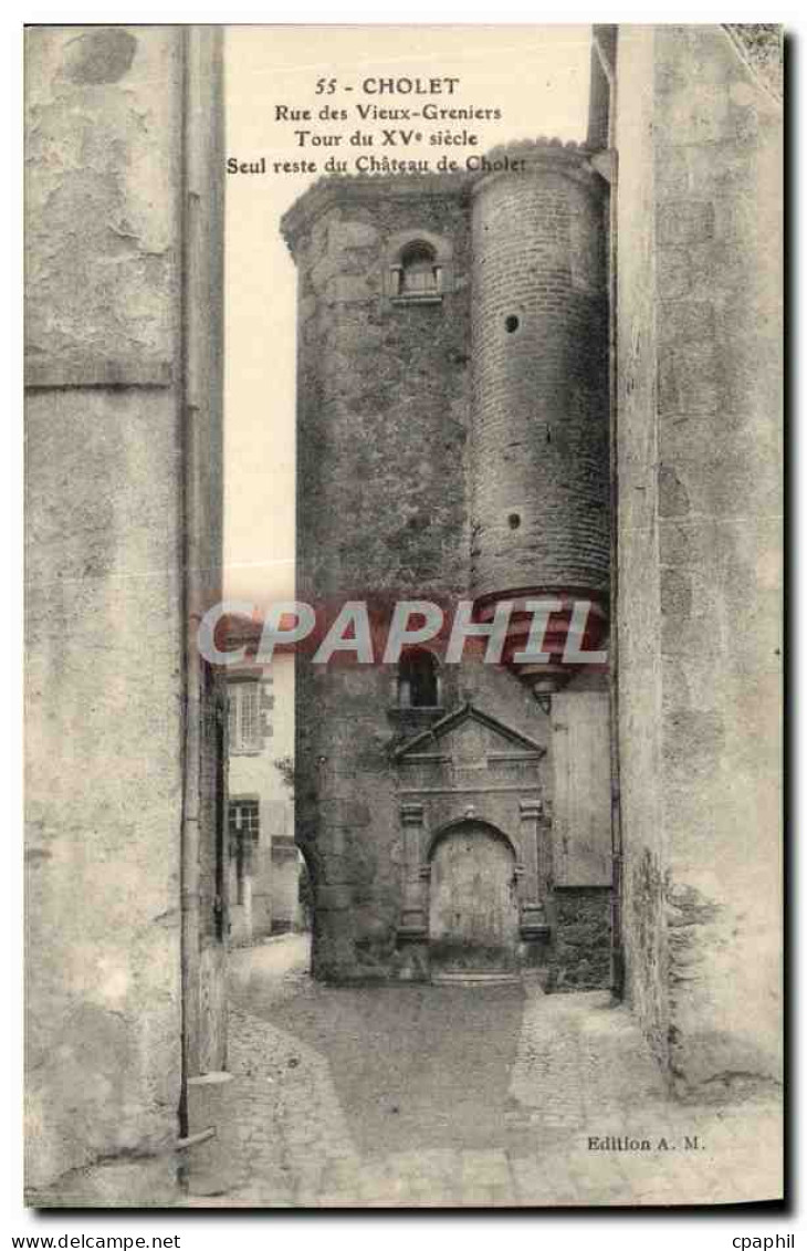 CPA Cholet Rue Des Vieux Greniers