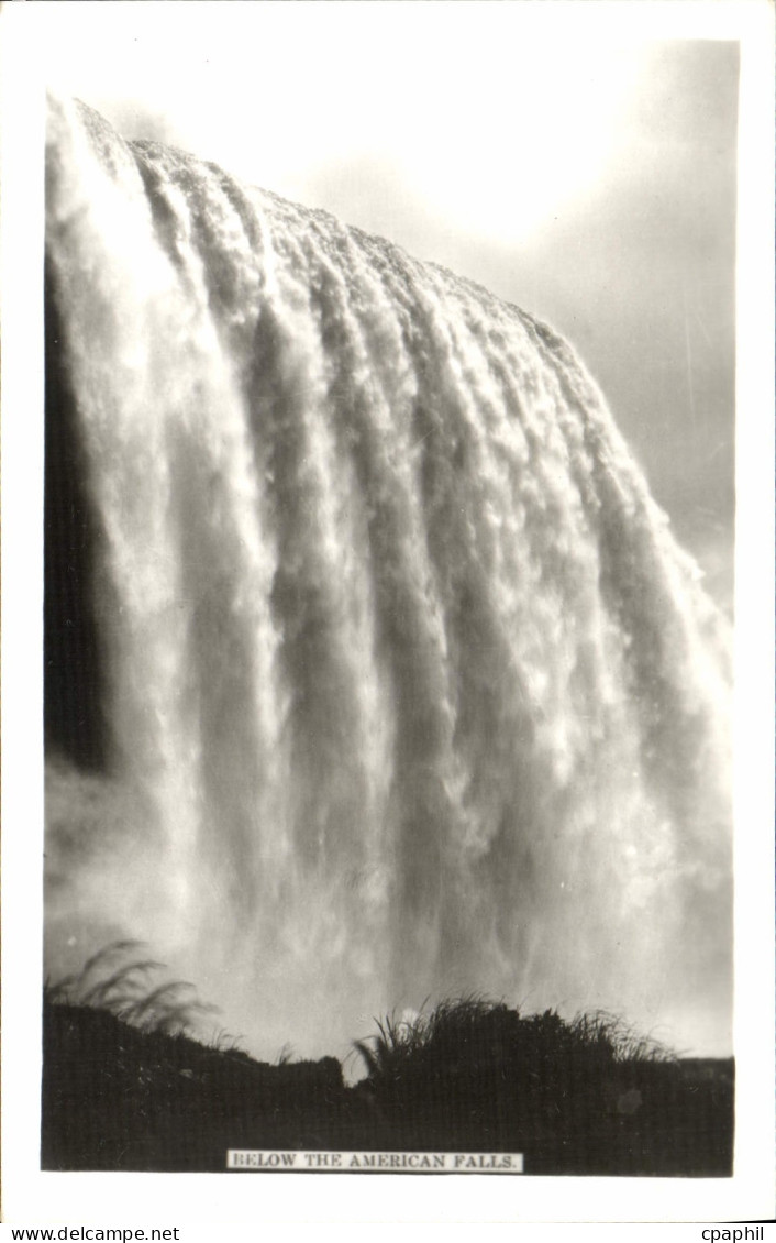 CPA Chutes du Niagara Below The American Falls