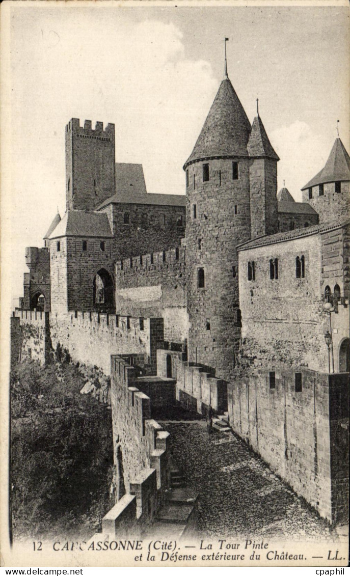 CPA Cite De Carcassonne La Tour Pinte