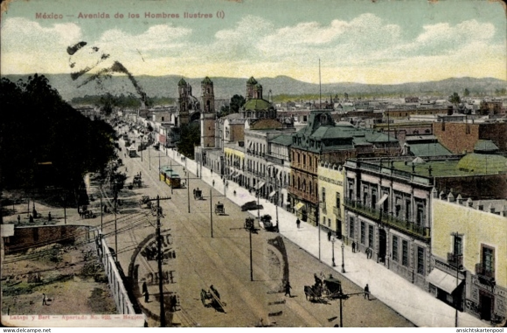 CPA Ciudad de Mexico Mexico City Mexiko Stadt, Avenida de los Hombres Ilustres