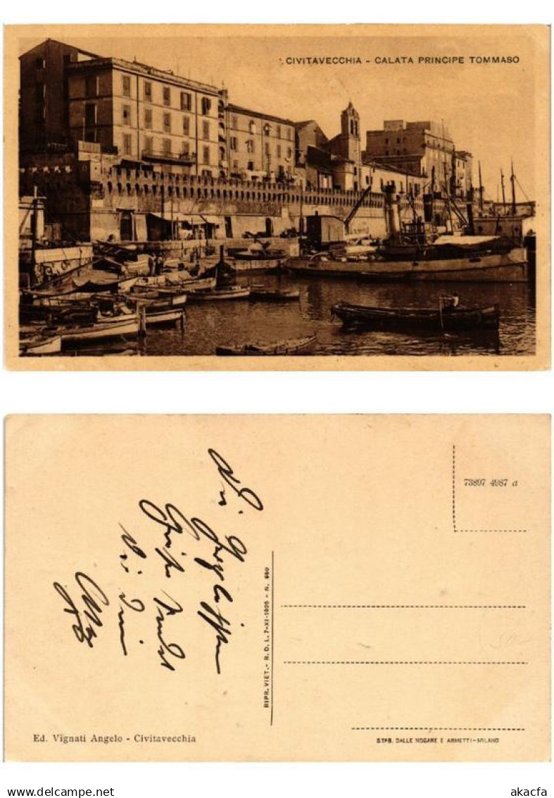 CPA CIVITAVECCHIA Calata Principe Tommaso ITALY (545257)
