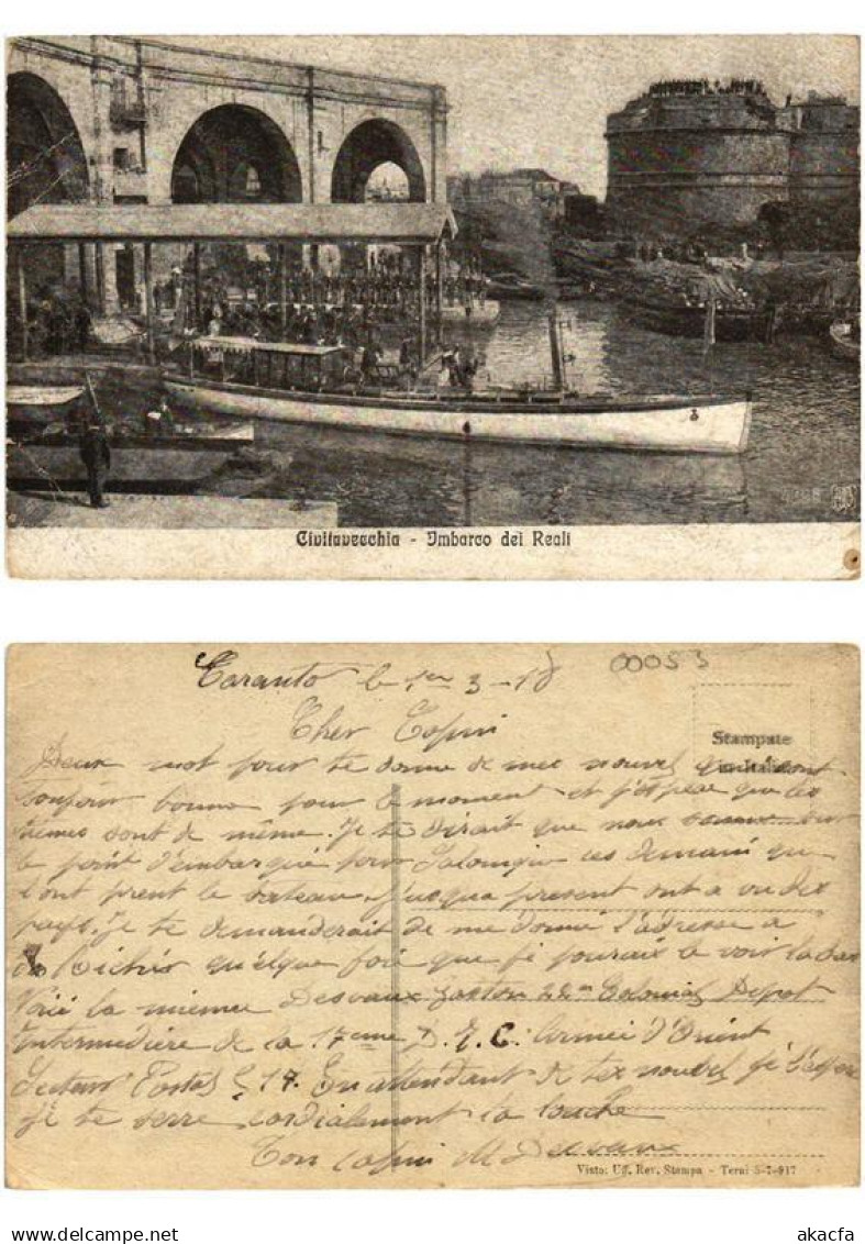 CPA CIVITAVECCHIA Imbarco dei Reali ITALY (545256)